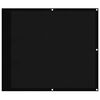 vidaXL Parvekesuoja musta 90x700 cm 100% polyesteri Oxford kangas