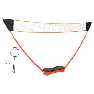 vidaXL Sulkapallosarja 2 mailaa, verkko/säilytyslaukku 292x30x152 cm