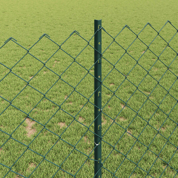 vidaXL Aita ja Tuki Vihre&auml; 1 x 10 m Ter&auml;st&auml; ja PVC:t&auml;