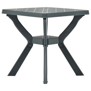 vidaXL Bistrop&ouml;yt&auml; vihre&auml; 70x70x72 cm muovi