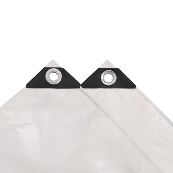 vidaXL Pressu 650 g/m&sup2; 3x6 m valkoinen