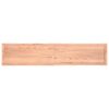 vidaXLP&ouml;yt&auml;levy ruskea 200x40x(2-6)cm k&auml;sitelty t&auml;ystammi el&auml;v&auml; reuna