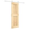vidaXL Liukuovi 70 x 210 cm Massiivinen m&auml;nty (k&auml;sittelem&auml;t&ouml;n)