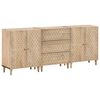 vidaXL Sivukaapit 3 kpl 60x33x75 cm t&auml;ysi mangopuu