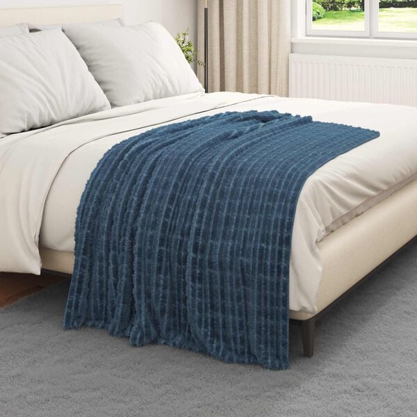 vidaXL Heittop&auml;&auml;llys 6 pcs Laivastonsininen 150 x 130 cm Fleese