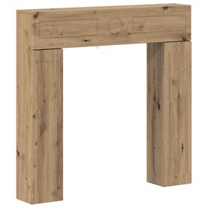 vidaXL Takan kehys Artisaanitammi 102 x 18 x 100,5 cm Tekninen puu