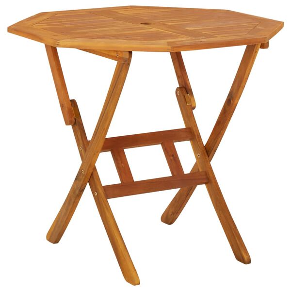 vidaXL 5-osainen Puutarharuokailuryhm&auml; t&auml;ysi akaasiapuu