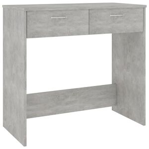 vidaXL Ty&ouml;p&ouml;yt&auml; betoninharmaa 80x40x75 cm tekninen puu