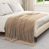 vidaXL Heittop&auml;&auml;llys 6 pcs Camel 5FT King Size Fleese