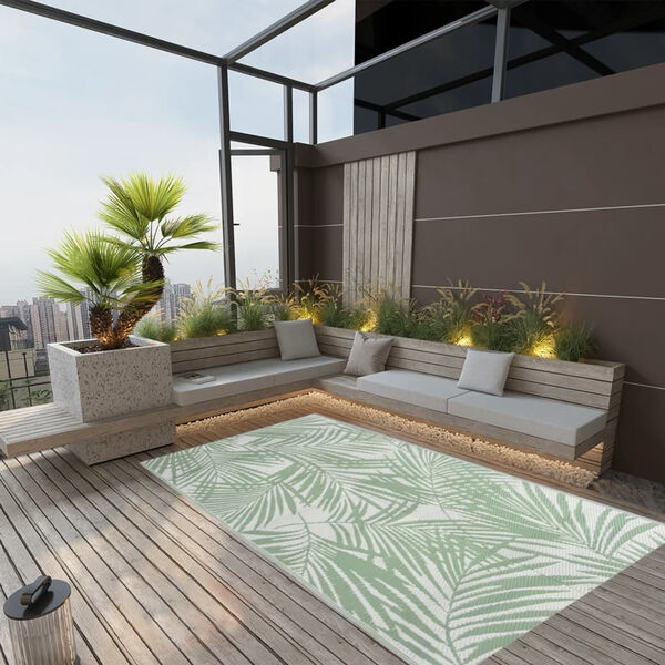 vidaXL Ulkomatto ARAKIL vihreä 160x230 cm PP