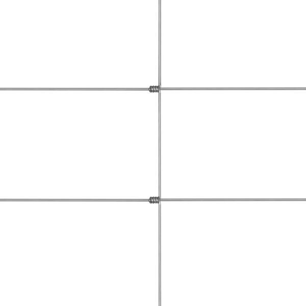 vidaXL Puutarha-aita galvanoitu teräs 50x1,25 m hopea