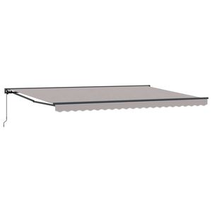 vidaXL Aurinkovarjon runko Vaaleanharmaa 500 &times; 300 cm
