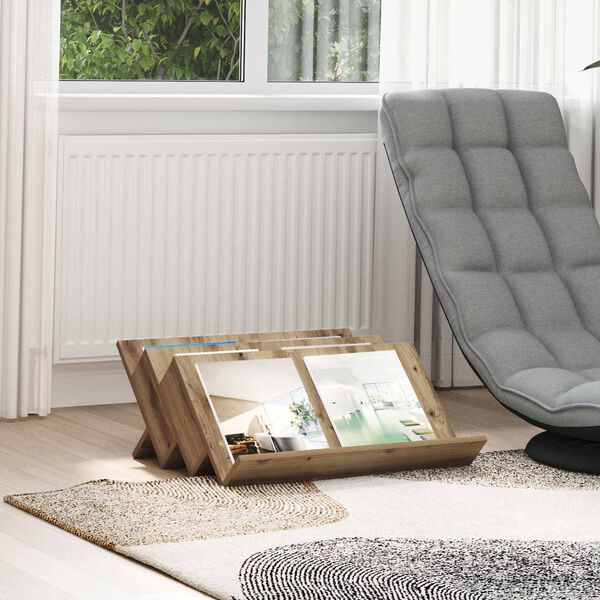 vidaXL Lehtiteline Artisan tammi 65 x 53 x 28,5 cm Tekninen puu