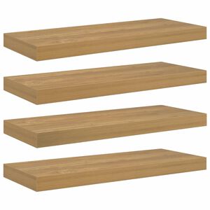 vidaXL Sein&auml;hylly 4 pcs Ruskea 50 x 23 x 4 cm Tekninen puu