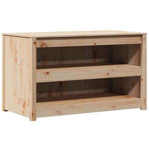 vidaXL Keitti&ouml;kaappi Ruskea tammi 106 x 55 x 64 cm Massiivinen m&auml;nty