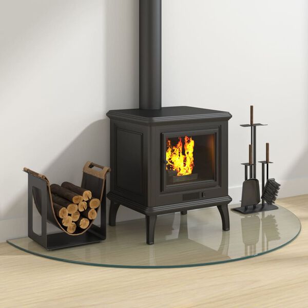 vidaXL Takan lasilevy puolipyöreä 1200x600 mm