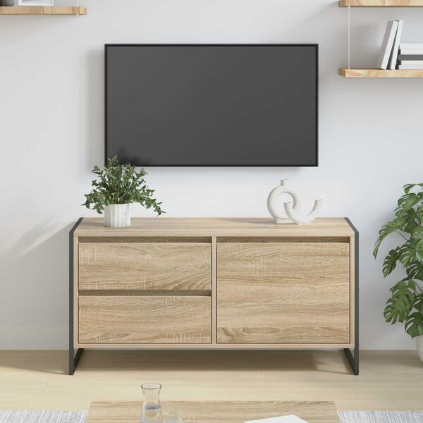 vidaXL TV-kaappi Sonoma 100 x 36 x 49.5 cm Tekninen puu