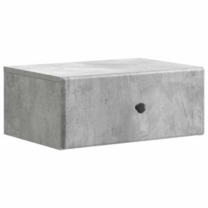 vidaXL Sein&auml;lle Kiinnitett&auml;v&auml; Y&ouml;p&ouml;yt&auml; Betoninharmaa 49 x 34,5 x 20 cm