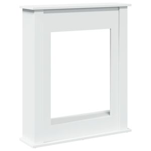 vidaXL Takkakehys valkoinen 75x20x87,5 cm tekninen puu