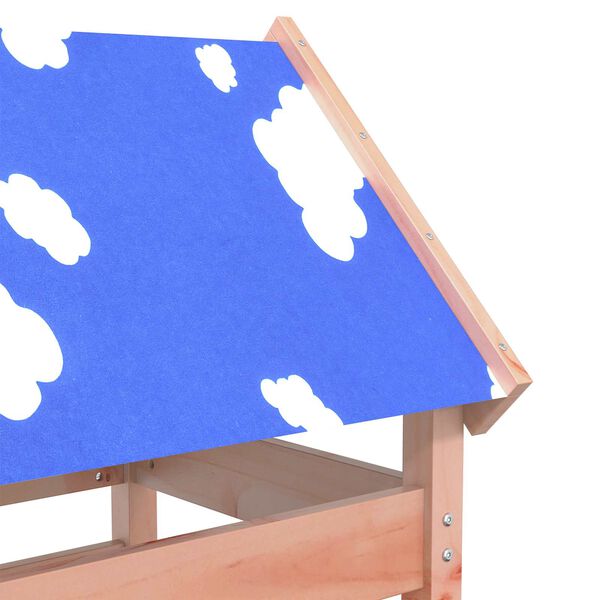 vidaXL Leikkitorni Ruskea 52.5 x 85 x 239 cm Massiivinen Douglas-puu