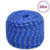 vidaXL Venek&ouml;ysi sininen 6 mm 50 m polypropeeni