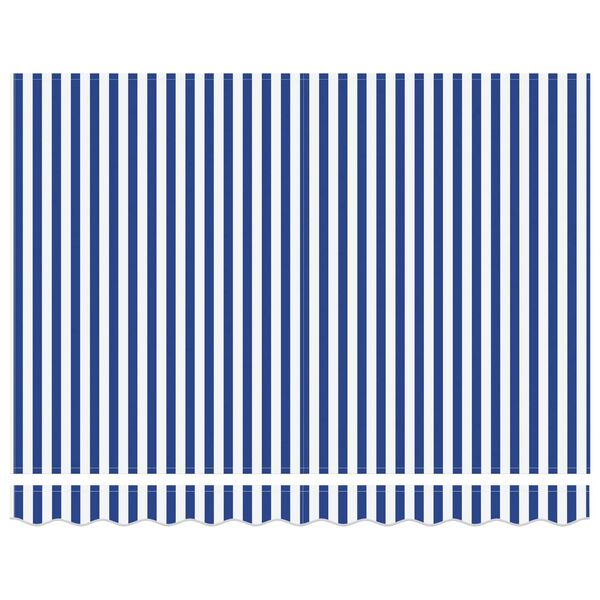 vidaXL Vetoutuva markiisi Sininen ja valkoinen 350 x 250 cm