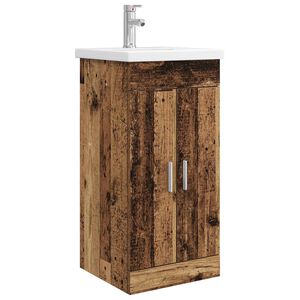 vidaXL Kylpyhuoneen allas Vanha puu 42 x 40 x 84,5 cm Tekninen puu