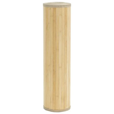 vidaXL Matto suorakaide vaalea luonnollinen 80x100 cm bambu