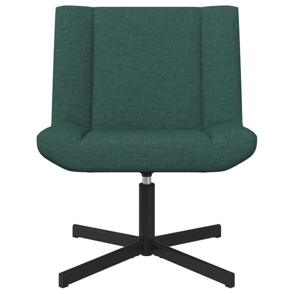 vidaXL Pyörivä tuoli Tummanvihreä 63 x 75 x 76 cm kangas