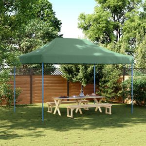 vidaXL Taitettava pop-up juhlateltta vihre&auml; 410x279x315 cm