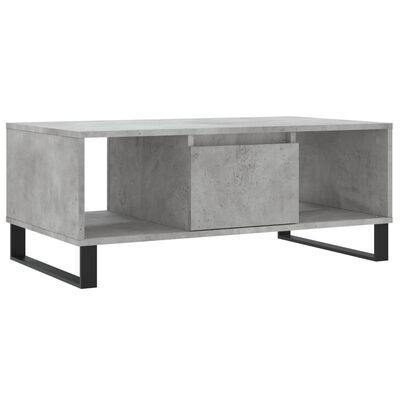 vidaXL Sohvapöytä betoninharmaa 90x50x36,5 cm tekninen puu