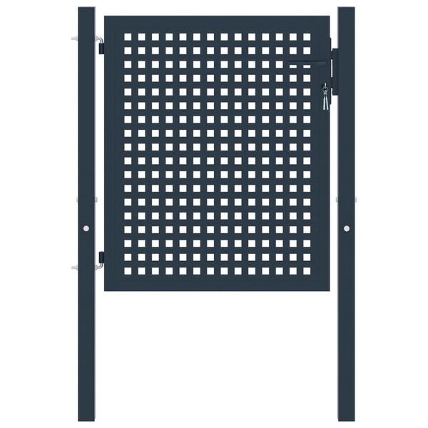 vidaXL Aitaportti antrasiitti 102x75 cm ter&auml;s