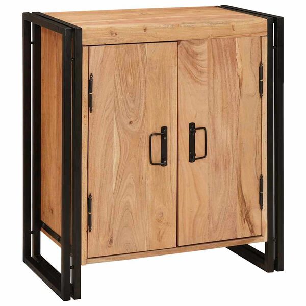 vidaXL Y&ouml;p&ouml;yt&auml;kaappi Ruskea 66 x 35 x 76 cm t&auml;ysi akaasiapuu