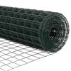 vidaXL Euroaita Vihreä 0,4 x 10 m PVC-pintainen rauta
