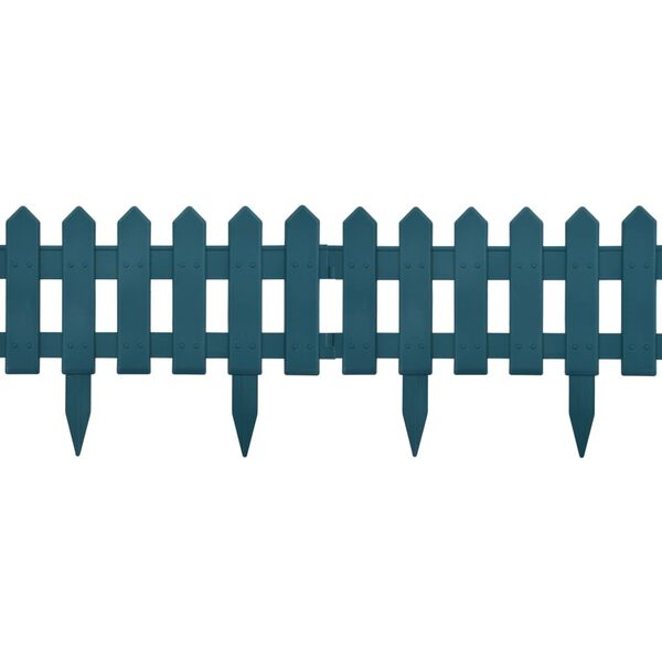 vidaXL Nurmikonreunukset 25 kpl vihre&auml; 10 m PP