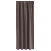 vidaXL Piment&auml;v&auml; verho renkailla 2 pcs Tumma ruskea 245 x 140 cm