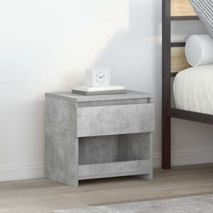 vidaXL Y&ouml;p&ouml;yd&auml;t 2 kpl betoninharmaa 40x30x39 cm tekninen puu