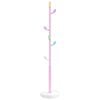 vidaXL Naulakko pinkki 172 cm jauhemaalattu rauta