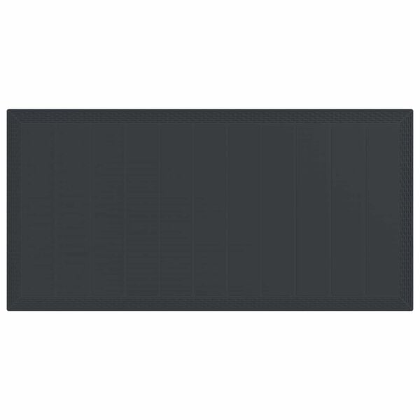 vidaXL Piharuokailu setti 9 pcs Antrasiitti Polypropeeni