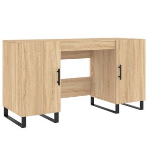 vidaXL Ty&ouml;p&ouml;yt&auml; Sonoma-tammi 140x50x75 cm tekninen puu