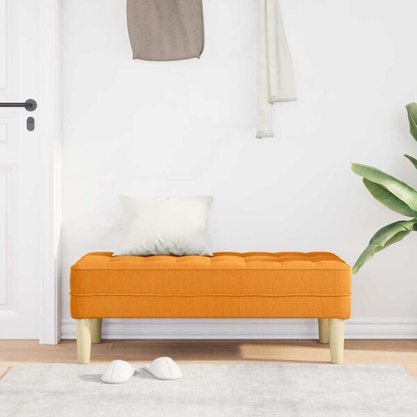 vidaXL Penkki Tummankeltainen 113 x 57 x 39 cm kangas