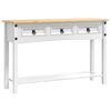 vidaXL P&auml;&auml;typ&ouml;yt&auml; laatikon kanssa Corona Valkoinen 114 x 34,5 x 73 cm