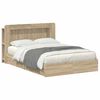 vidaXL S&auml;nkykehys varastolla Sonoma-tammi 5FT King Size Tekninen puu