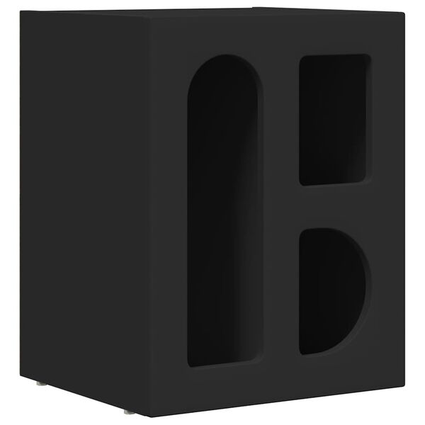 vidaXL Y&ouml;p&ouml;yt&auml; Musta 40 x 35 x 50 cm Tekninen puu