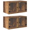 vidaXL Sein&auml;kaapit 2 kpl 68 x 37 x 35 cm Tekninen puu Vanha Puu