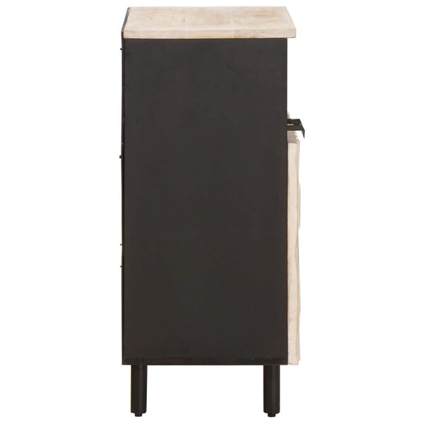 vidaXL Sivup&ouml;yt&auml; ovella Valkoinen pesu viimeistely 60 x 33 x 75 cm