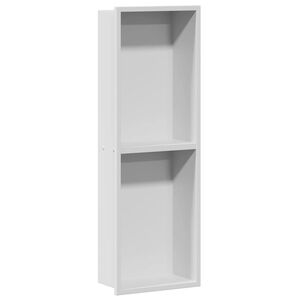 vidaXL Suihkukuoppa valkoinen 60 x 20 x 9,5 cm Ruostumaton ter&auml;s