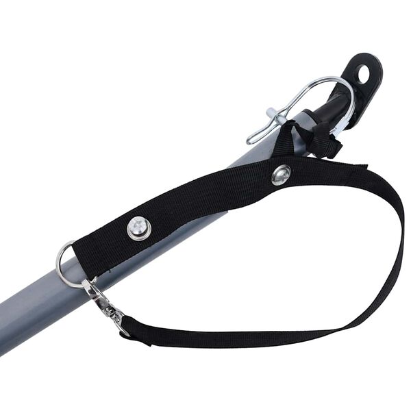 vidaXL Polkupy&ouml;r&auml;n per&auml;k&auml;rry harmaa ja oranssi 65 kg