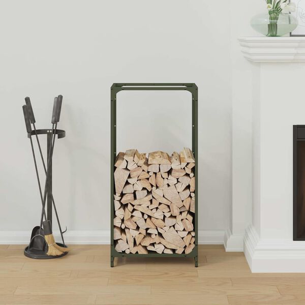 vidaXL Polttopuuteline 44x28x90 cm kylm&auml;valssattu ter&auml;s