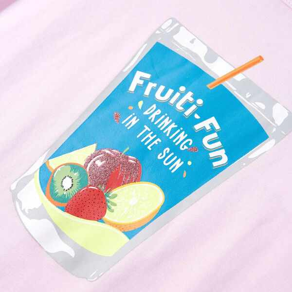 Lasten T-paita pehmeä vaaleanpunainen 116